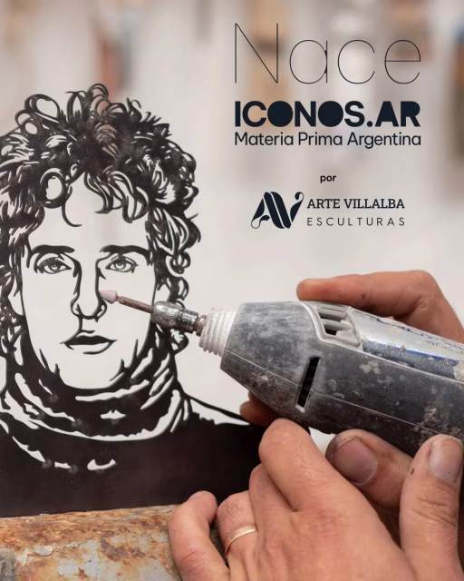 Hay símbolos que hablan por sí solos.
Nos atraviesan, nos representan y forman parte de nuestra historia.

Nace ICONOS.AR: una serie de esculturas en hierro que transforma figuras esenciales de la cultura argentina en piezas para habitar nuestros espacios cotidianos.

Cada obra es producida artesanalmente en nuestro taller, combinando hierro, diseño y materia prima argentina.

Primera edición en preventa exclusiva.
Piezas numeradas y firmadas.

Encontrá el catálogo completo en nuestra tienda:
artevillalba.mitiendanube.com

#iconosar #artevillalba #escultura #arteargentino  #hechoenargentina